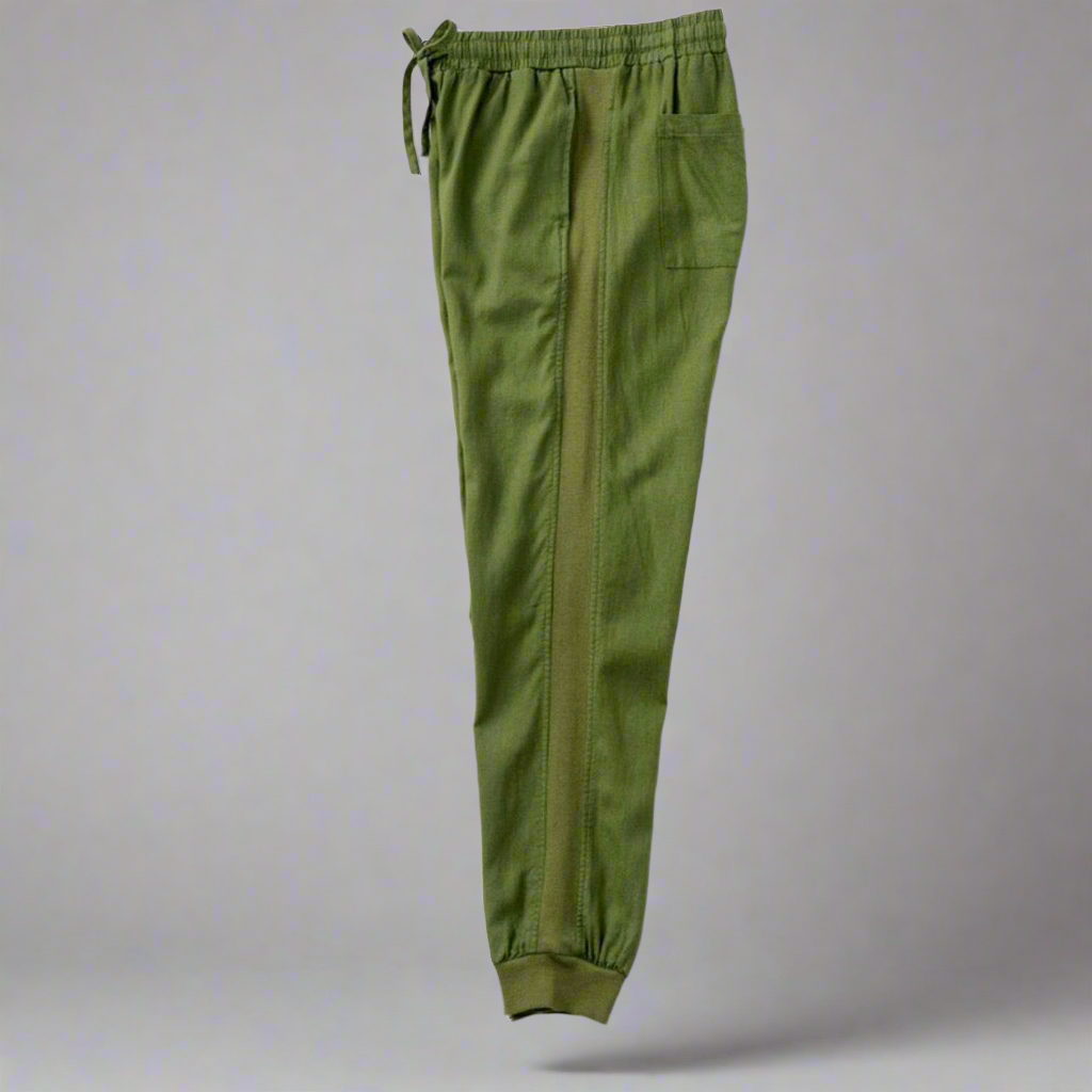 Linen Jogger Pant for hanging out outside and daily activities.