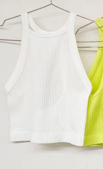 Y back crop cami crop, perfect combination for your jeans and shorts.