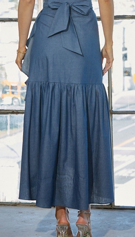 Falda Wrap around para tirar mas fotos. ¡¡¡Super trend!!!