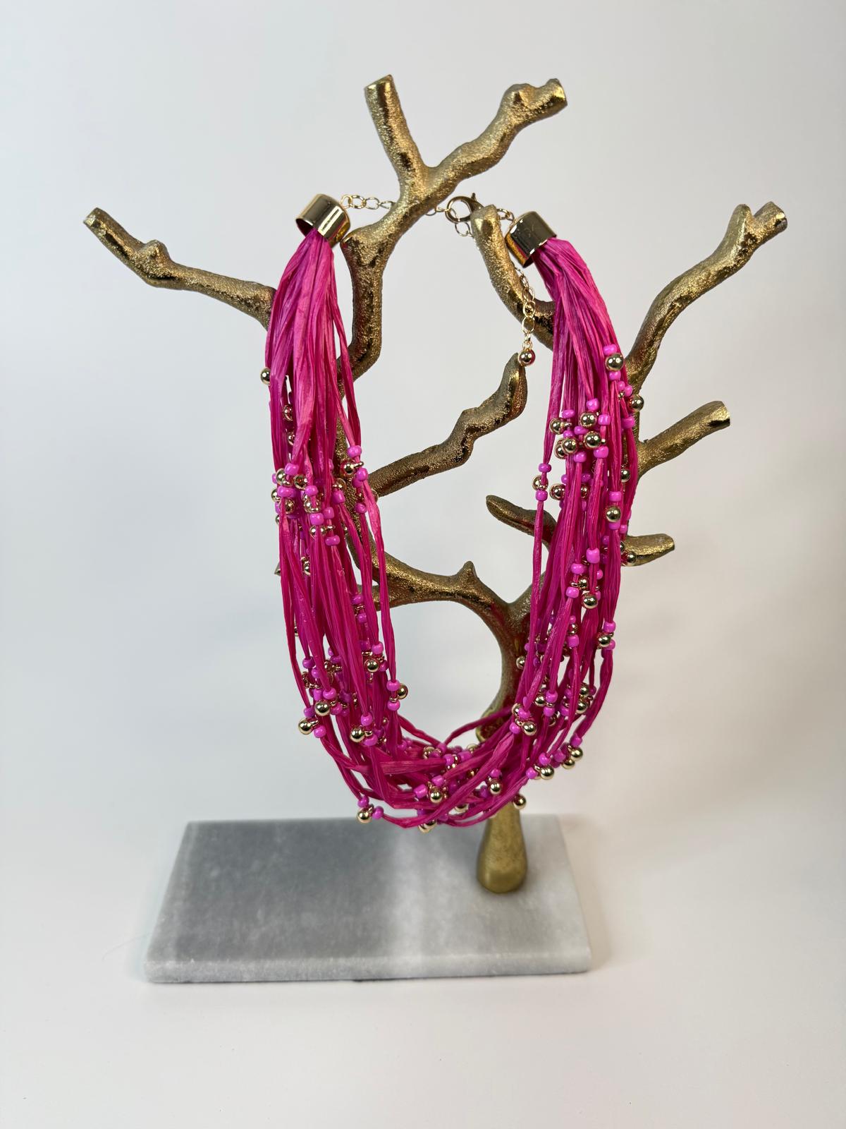 Color Multiple String Necklace