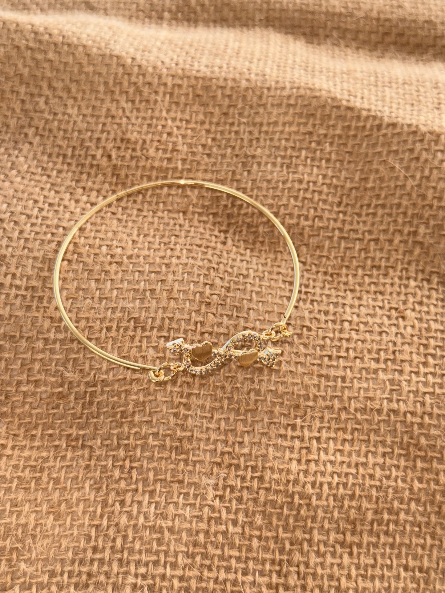 Delicate heart cuff