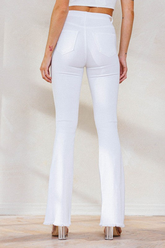 White jean 60's style.