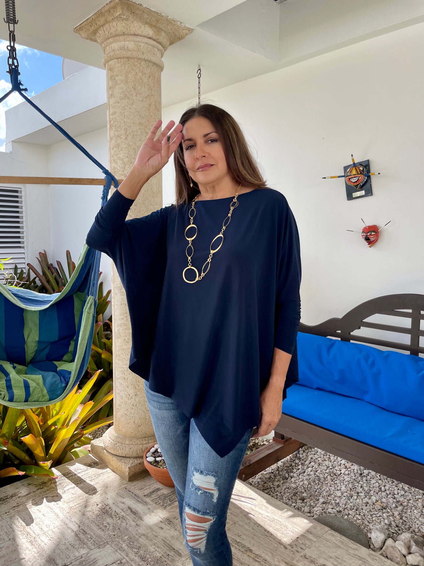 Jersey tunic, your favorite blouse! Professional, casual or whatever you want, this is your choice.