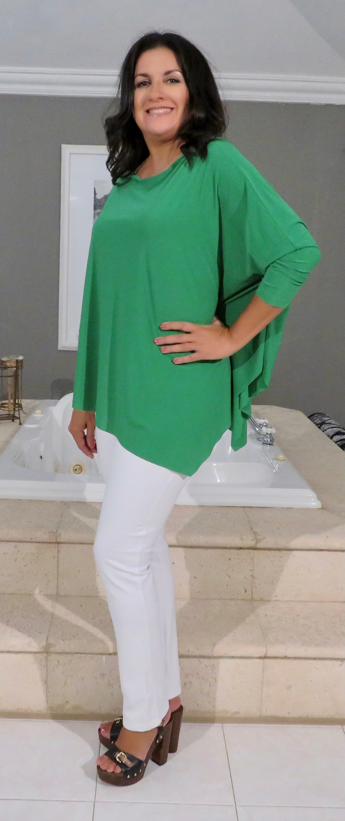 Jersey tunic, your favorite blouse! Professional, casual or whatever you want, this is your choice.