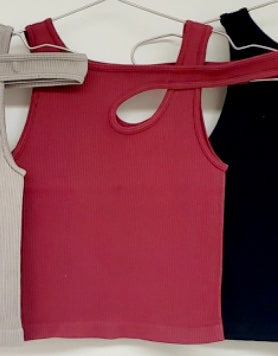 Asymmetric crop top