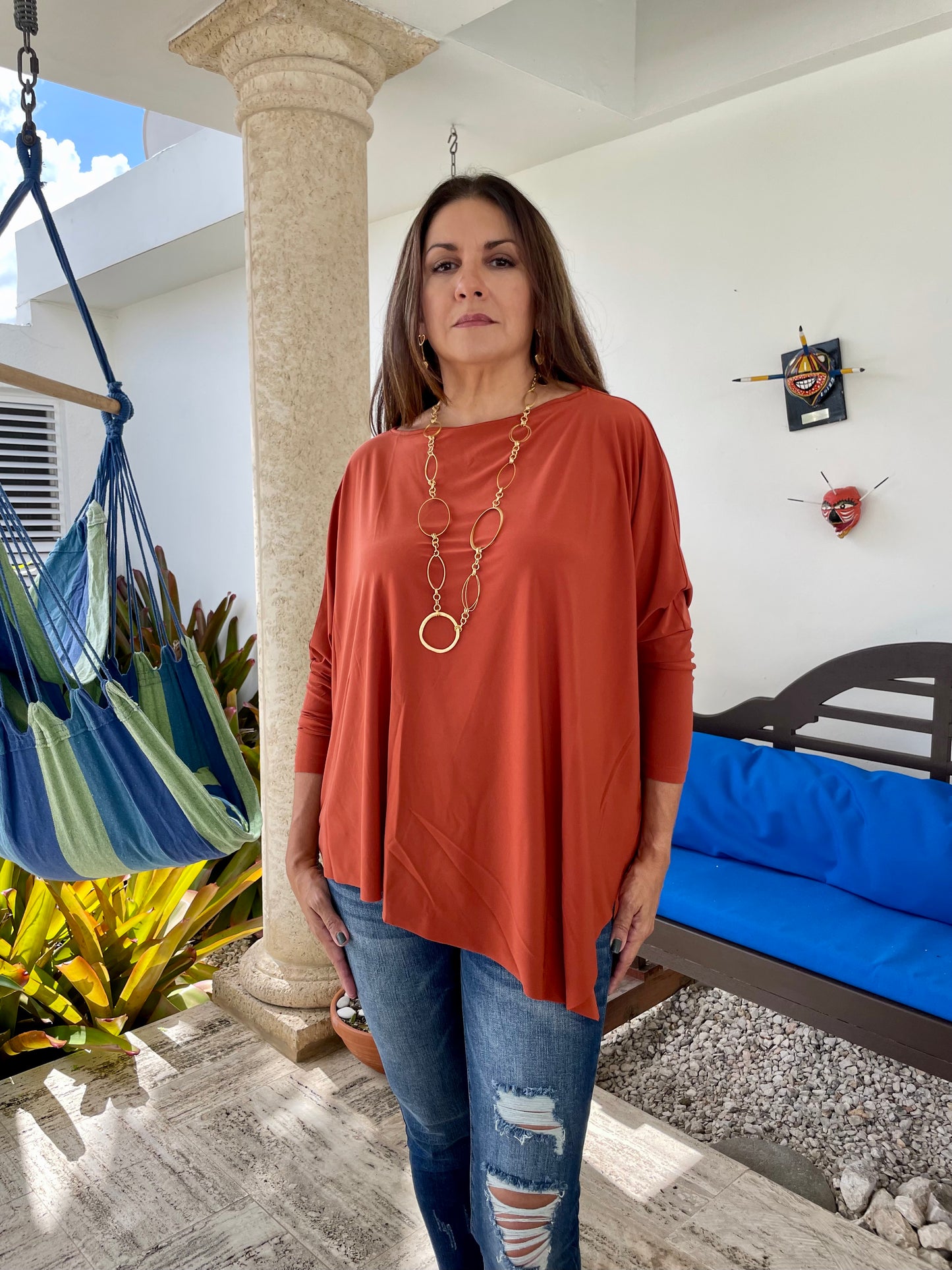 Jersey tunic, your favorite blouse! Professional, casual or whatever you want, this is your choice.