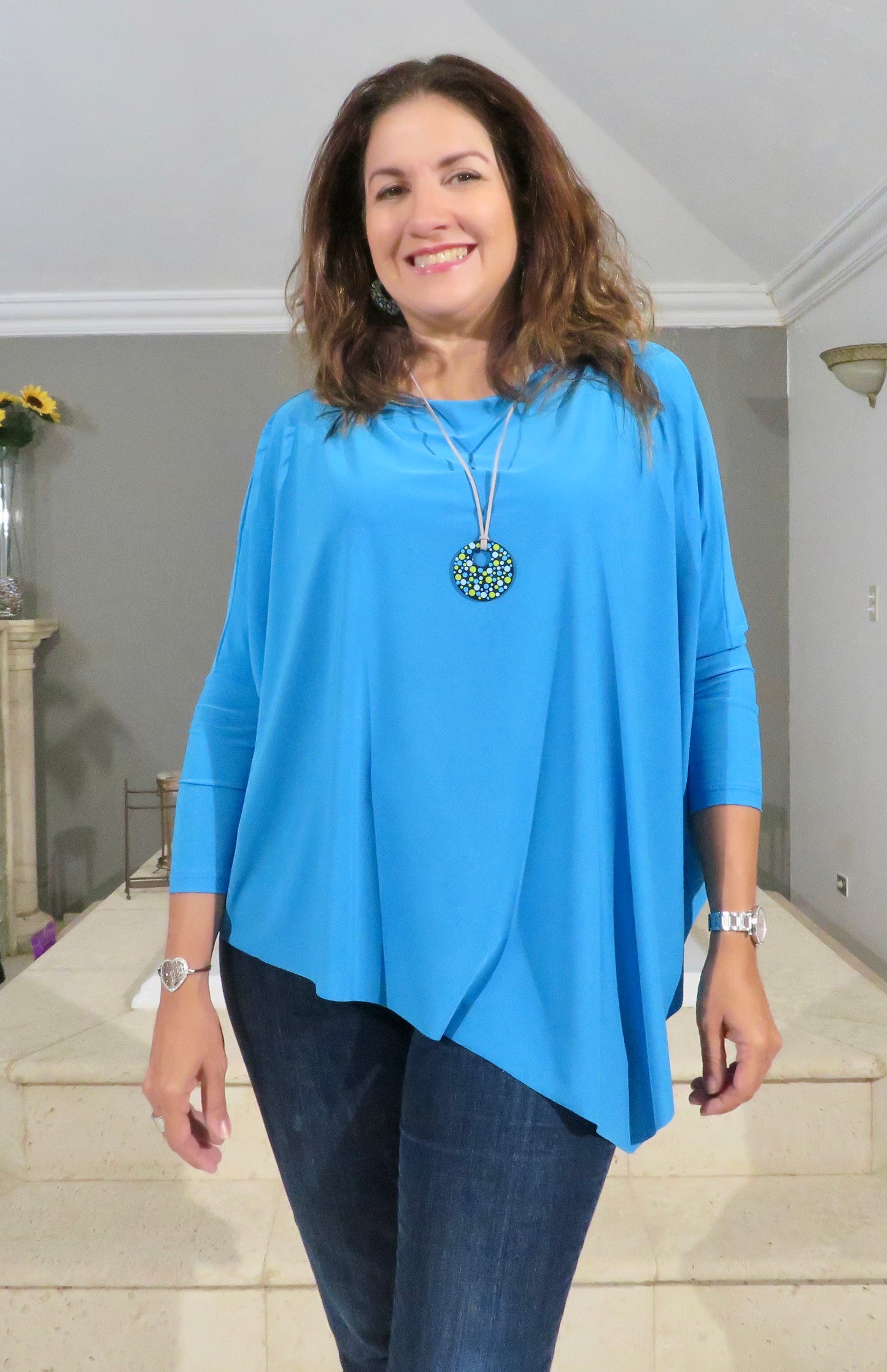 Jersey tunic, your favorite blouse! Professional, casual or whatever you want, this is your choice.