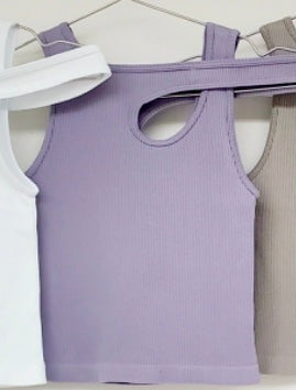 Asymmetric crop top