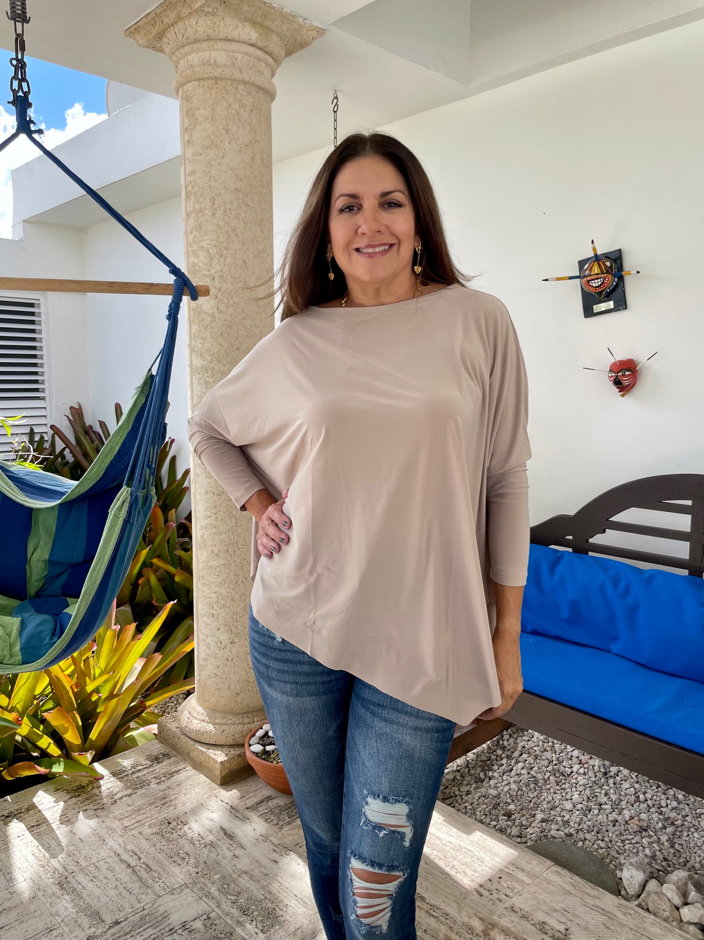 Jersey tunic, your favorite blouse! Professional, casual or whatever you want, this is your choice.
