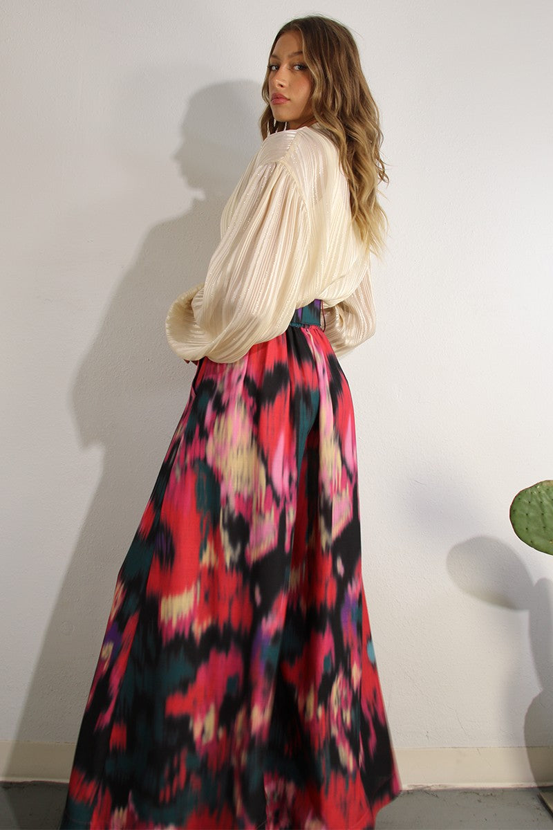 Colorful Wide Leg Palazzo Pants