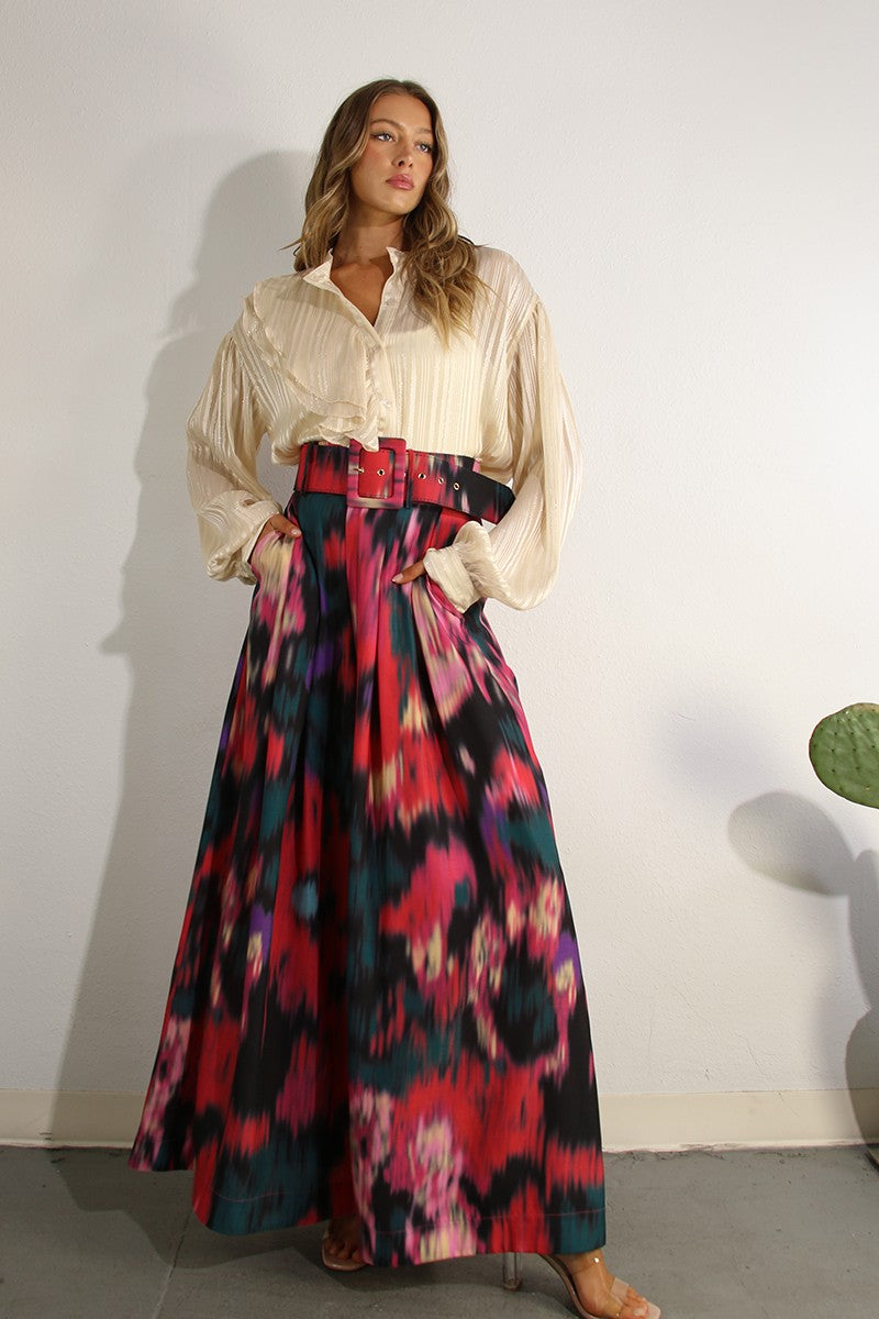 Colorful Wide Leg Palazzo Pants